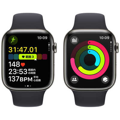 アップル Apple Watch Series 9(GPS ＋ Cellularモデル)- 45mmケースと 