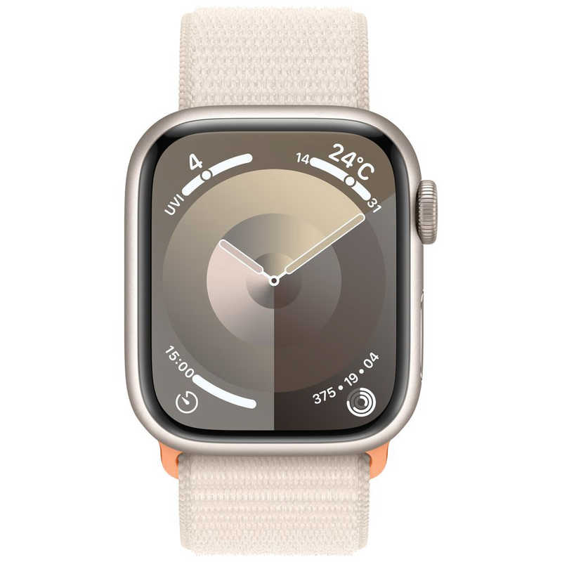 アップル アップル Apple Watch Series 9(GPS ＋ Cellularモデル)- 41mmケースとスターライトスポーツループ スターライトアルミニウム MRHQ3JA MRHQ3JA