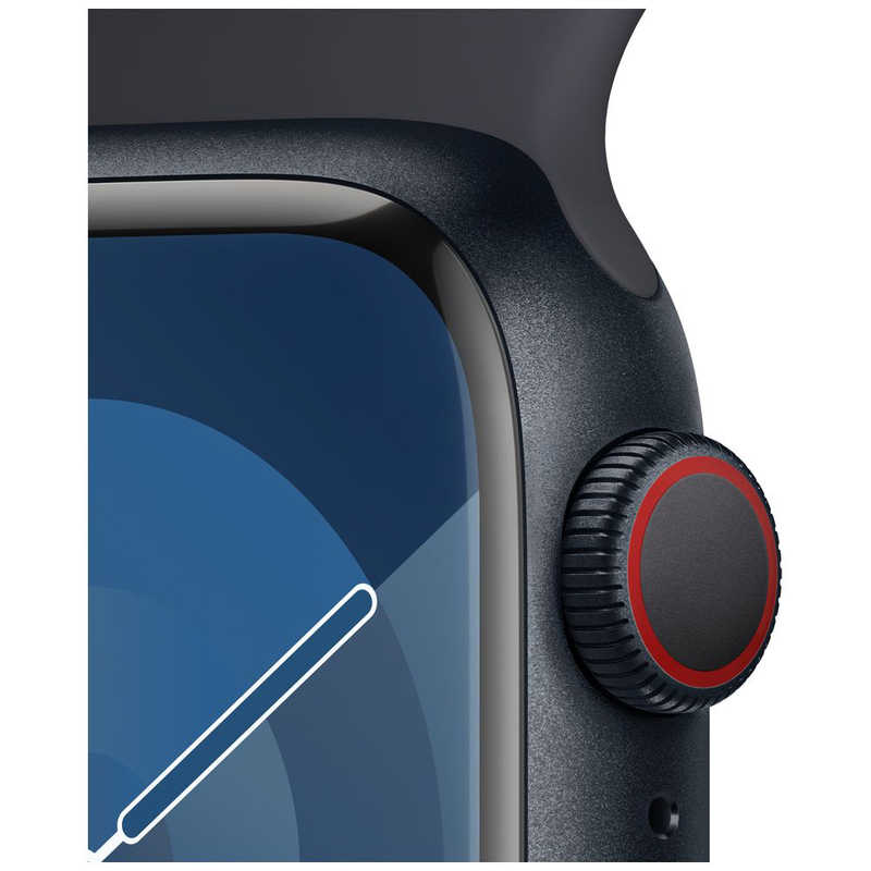 アップル アップル Apple Watch Series 9(GPS ＋ Cellularモデル)- 41mmケースとミッドナイトスポーツバンド - S/M ミッドナイトアルミニウム MRHR3JA MRHR3JA