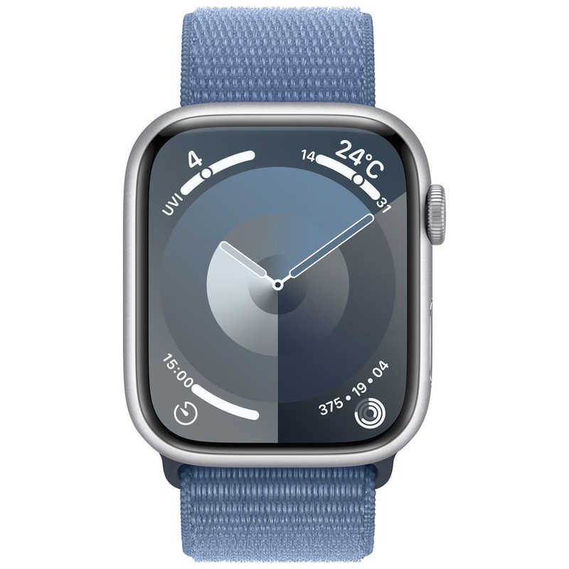 アップル アップル Apple Watch Series 9(GPS ＋ Cellularモデル)- 45mmケースとウインターブルースポーツループ シルバーアルミニウム MRMJ3JA MRMJ3JA