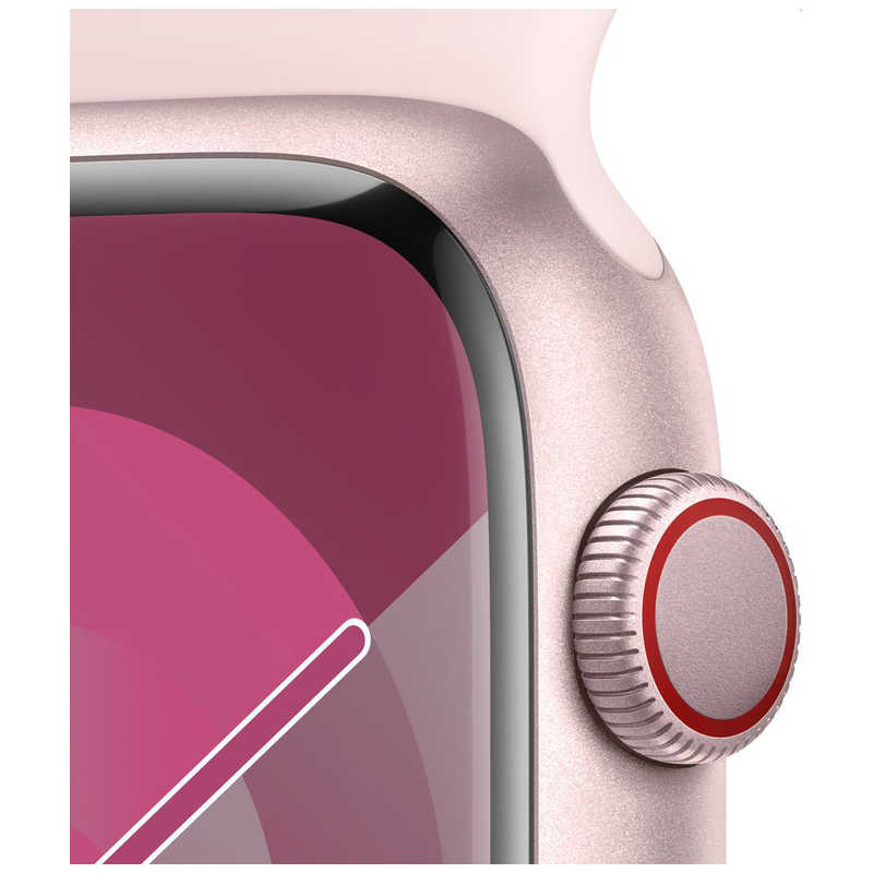 アップル アップル Apple Watch Series 9(GPS ＋ Cellularモデル)- 45mmケースとライトピンクスポーツバンド - M/L ピンクアルミニウム MRML3JA MRML3JA