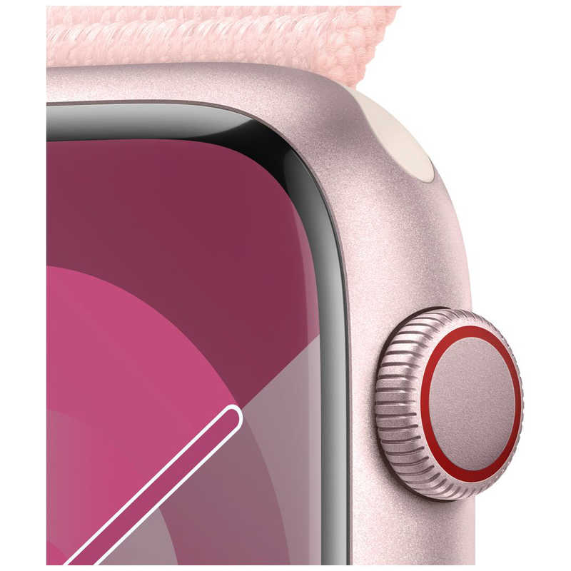 アップル アップル Apple Watch Series 9(GPS ＋ Cellularモデル)- 45mmケースとライトピンクスポーツループ ピンクアルミニウム MRMM3JA MRMM3JA