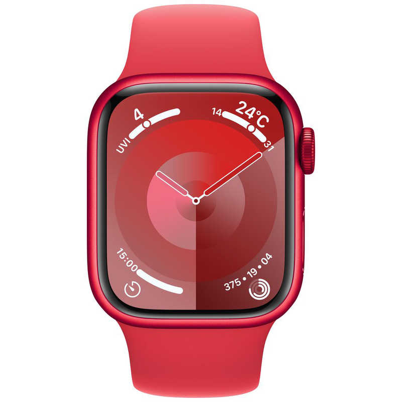 アップル アップル Apple Watch Series 9(GPSモデル)- 41mm (PRODUCT)REDアルミニウムケースと(PRODUCT)REDスポーツバンド - S/M MRXG3J/A MRXG3J/A