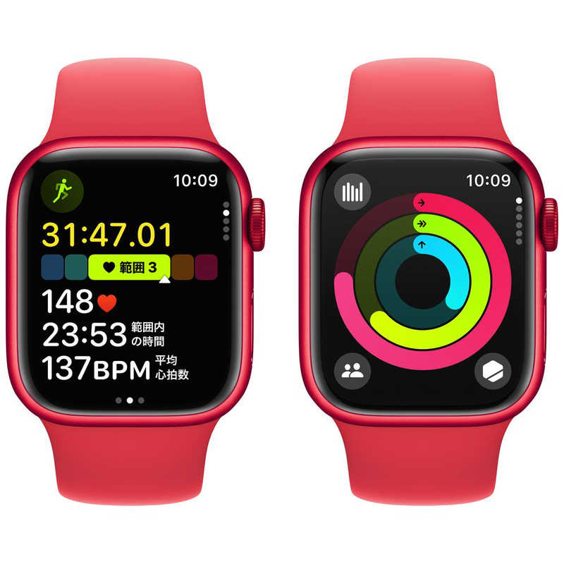 アップル アップル Apple Watch Series 9(GPSモデル)- 41mm (PRODUCT)REDアルミニウムケースと(PRODUCT)REDスポーツバンド - S/M MRXG3J/A MRXG3J/A