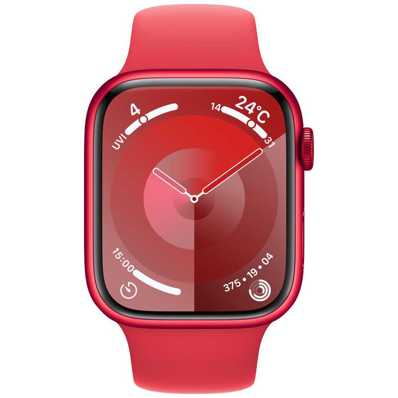 アップル アップル Apple Watch Series 9(GPSモデル)- 45mm (PRODUCT)REDアルミニウムケースと(PRODUCT)REDスポーツバンド - S/M MRXJ3J/A MRXJ3J/A