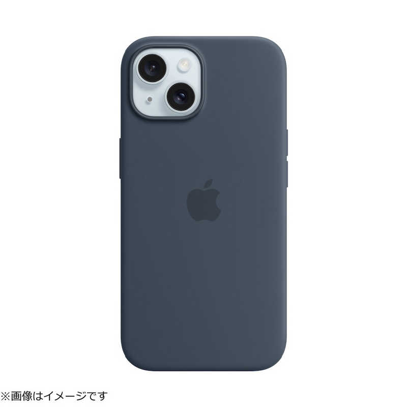 アップル アップル MagSafe対応iPhone 15シリコーンケース - ストームブルー MT0N3FE/A MT0N3FE/A