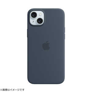 アップル MagSafe対応iPhone 15 Plusシリコーンケース - ストームブルー MT123FE/A