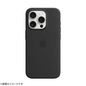 アップル MagSafe対応iPhone 15 Proシリコーンケース - ブラック MT1A3FE/A