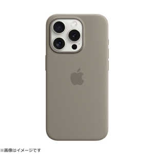 アップル MagSafe対応iPhone 15 Proシリコーンケース - クレイ MT1E3FE/A