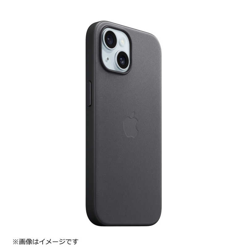 アップル アップル MagSafe対応iPhone 15ファインウーブンケース - ブラック MT393FE/A MT393FE/A