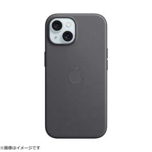 アップル MagSafe対応iPhone 15ファインウーブンケース - ブラック MT393FE/A