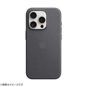 アップル MagSafe対応iPhone 15 Proファインウーブンケース - ブラック MT4H3FE/A