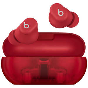 BEATSBYDRDRE フルワイヤレスイヤホン Beats Solo Buds ［ワイヤレス(左右分離) /Bluetooth対応］ トランスペアレントレッド MUW03PA/A
