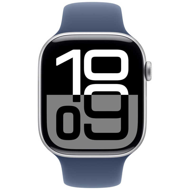 アップル アップル Apple Watch Series 10(GPSモデル)- 46mmシルバーアルミニウムケースとデニムスポーツバンド - M/L MWWM3JA MWWM3JA