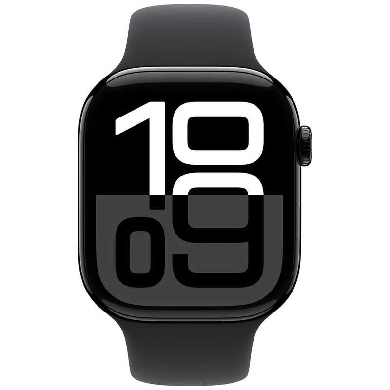 アップル アップル Apple Watch Series 10(GPSモデル)- 46mmジェットブラックアルミニウムケースとブラックスポーツバンド - M/L MWWQ3J/A MWWQ3J/A