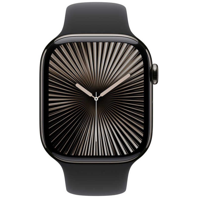 アップル アップル Apple Watch Series 10(GPS ＋ Cellularモデル)- 46mmスレートチタニウムケースとブラックスポーツバンド - S/M MWYD3JA MWYD3JA