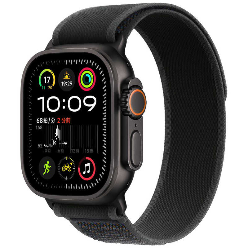 アップル アップル Apple Watch Ultra 2(GPS ＋ Cellularモデル)- 49mmブラックチタニウムケースとブラックトレイルループ - M/L MX4V3JA MX4V3JA