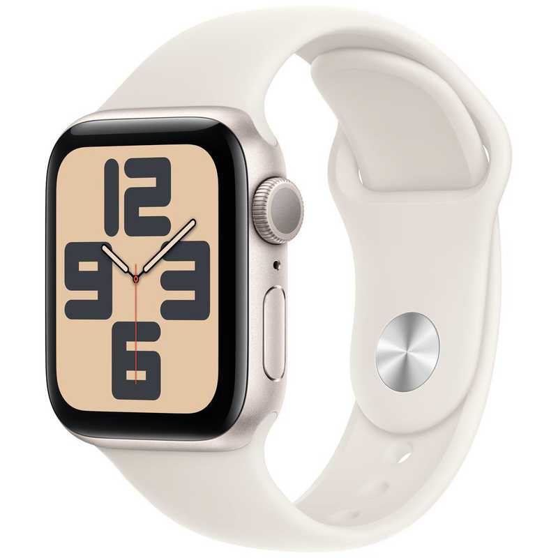 アップル アップル Apple Watch SE(GPSモデル)- 40mmスターライトアルミニウムケースとスターライトスポーツバンド - S/M MXEF3JA MXEF3JA