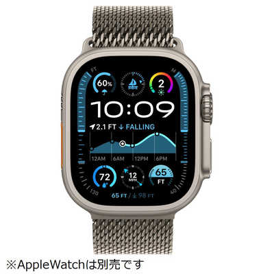 アップル 49mmケース用ナチュラルチタンミラネーゼループ - L MXKE3FEA