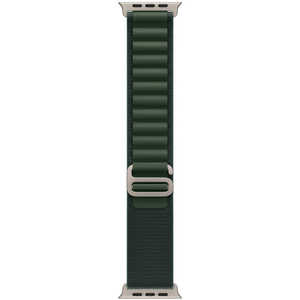 アップル 49mmケース用ダークグリーンアルパインループ - L - ナチュラルチタン MXMW3FEA