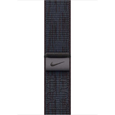 アップル 46mmケース用ブラック/ブルーNikeスポーツループ