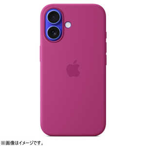 アップル MagSafe対応 iPhone 16 シリコーンケース フクシア MYY53FE/A