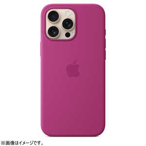 アップル MagSafe対応 iPhone 16 Pro Max シリコーンケース フクシア MYYX3FE/A