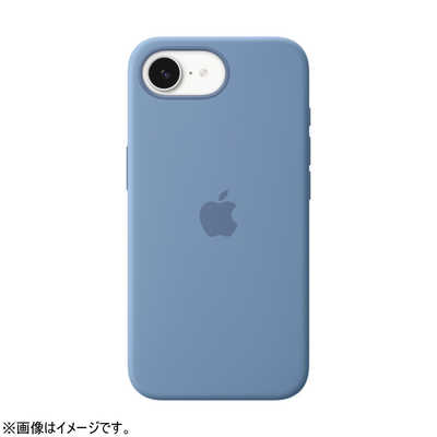アップル iPhone 16e シリコーンケース ウインターブルー MD3Q4FE/A の