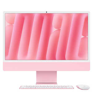 アップル (カスタマイズモデル)iMac M4 (10コアCPU/10コアGPU)Nano-texture ［23.5型 /Apple M4 /メモリ：16GB /SSD：512GB］ ピンク CTOIMAC202411PK