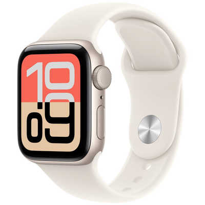 アップル Apple Watch SE 3(GPSモデル)- 40mmスターライトアルミニウム