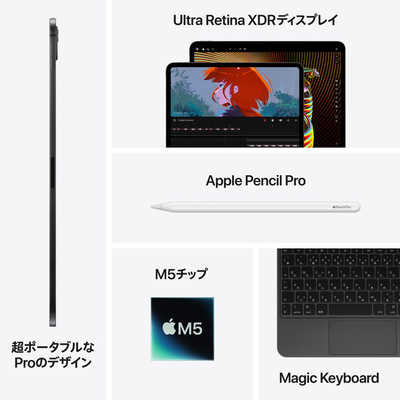 アップル iPad Pro M5チップ搭載 11インチ(Nano-textureガラス搭載) Wi