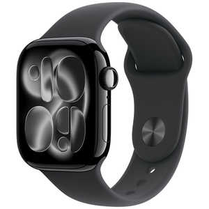 アップル Apple Watch Series 11(GPSモデル)- 42mmジェットブラックアルミニウムケースとブラックスポーツバンド - S/M MEQT4J/A アップル Apple Watch Series 11(GPSモデル)- 42mmジェットブラックアルミニウムケースとブラックスポーツバンド - S/M MEQT4J/A