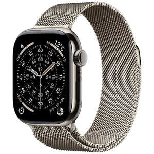 アップル Apple Watch Series 11(GPS + Cellularモデル)- 42mmナチュラルチタニウムケースとナチュラルミラネーゼループ MF8P4J/A アップル Apple Watch Series 11(GPS + Cellularモデル)- 42mmナチュラルチタニウムケースとナチュラルミラネーゼループ MF8P4J/A