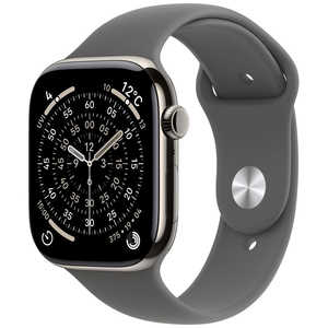 アップル Apple Watch Series 11(GPS + Cellularモデル)- 46mmナチュラルチタニウムケースとストーングレイスポーツバンド - S/M MFCW4J/A アップル Apple Watch Series 11(GPS + Cellularモデル)- 46mmナチュラルチタニウムケースとストーングレイスポーツバンド - S/M MFCW4J/A