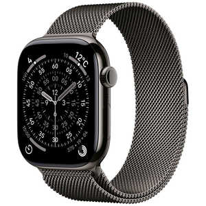 アップル Apple Watch Series 11(GPS + Cellularモデル)- 46mmスレートチタニウムケースとスレートミラネーゼループ - S/M MFD34J/A アップル Apple Watch Series 11(GPS + Cellularモデル)- 46mmスレートチタニウムケースとスレートミラネーゼループ - S/M MFD34J/A