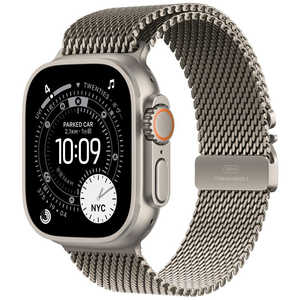 アップル Apple Watch Ultra 3(GPS + Cellularモデル)- 49mmナチュラルチタニウムケースとナチュラルチタニウムミラネーゼループ - S MEWW4J/A アップル Apple Watch Ultra 3(GPS + Cellularモデル)- 49mmナチュラルチタニウムケースとナチュラルチタニウムミラネーゼループ - S MEWW4J/A