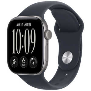 アップル Apple Watch Series 12(GPSモデル) 42mmスペースグレイアルミニウムケースとネイビーブルースポーツバンド  M/L MJE94X/A