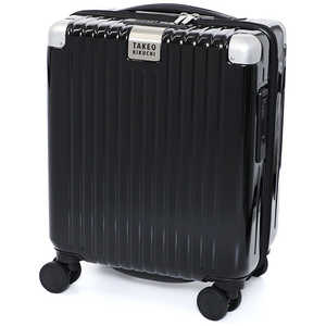 TAKEOKIKUCHI スーツケース SETTERSILVER ブラック [TSAロック搭載 /22L /日帰り?1泊] SET001BLK22