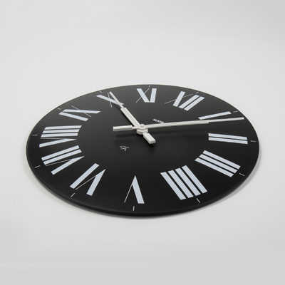 ALESSI 掛け時計 ウォールクロック FIRENZE ブラック 直径 360mm