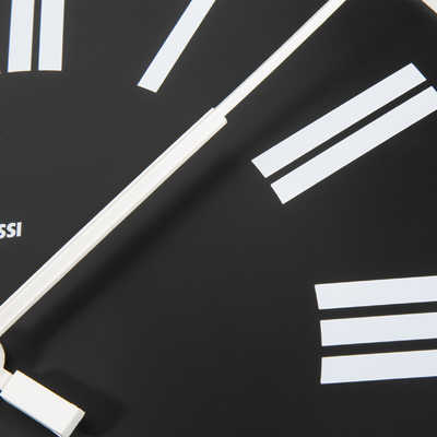 ALESSI 掛け時計 ウォールクロック FIRENZE ブラック 直径 360mm