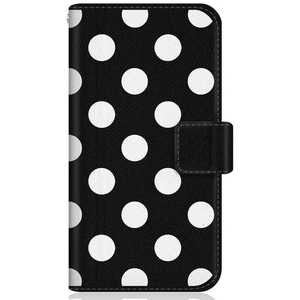 CASEMARKET SHARP AQUOS SH-M01 スリム手帳型ケース ドット モノクロ パターン ブラック SH-M01-BCM2S2017-78 CASEMARKET SHARP AQUOS SH-M01 スリム手帳型ケース ドット モノクロ パターン ブラック SH-M01-BCM2S2017-78