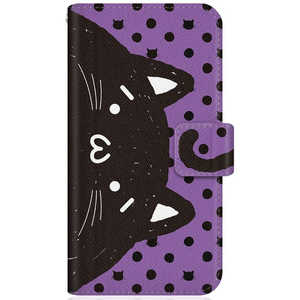 CASEMARKET SHARP AQUOS SH-M01 SHOBON スリム手帳型ケース NYABON ショボーン (´・ω・') ノート しっぽ ブラック ドット & パープル SH-M01-BSB2S2446-78 CASEMARKET SHARP AQUOS SH-M01 SHOBON スリム手帳型ケース NYABON ショボーン (´・ω・') ノート しっぽ ブラック ドット & パープル SH-M01-BSB2S2446-78