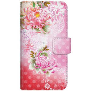 CASEMARKET SHARP AQUOS SH-M01 スリム手帳型ケース 華の乱舞 和柄 ボタニカル - ピンク SH-M01-BCM2S2477-78 CASEMARKET SHARP AQUOS SH-M01 スリム手帳型ケース 華の乱舞 和柄 ボタニカル - ピンク SH-M01-BCM2S2477-78