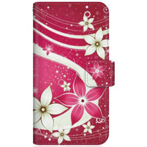 CASEMARKET SHARP AQUOS SH-M01 スリム手帳型ケース 夏華の乱舞 和柄 ボタニカル 紅花と水流を望む夜 SH-M01-BCM2S2480-78 CASEMARKET SHARP AQUOS SH-M01 スリム手帳型ケース 夏華の乱舞 和柄 ボタニカル 紅花と水流を望む夜 SH-M01-BCM2S2480-78