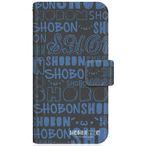 CASEMARKET SHARP AQUOS SH-M01 SHOBON スリム手帳型ケース ショボーン (´･ω･') クラシック ブルー SH-M01-BSB2S2611-78