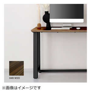 関家具 Contieaks デスク ワイルズ 配信デスク クリエーターデスク 幅180cm×奥行き75cm ブラウンカラー メラミン樹脂天板 ブラックフレーム ブラウン/ブラック 483850
