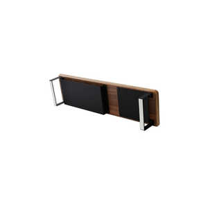 関家具 Contieaks デスクシェルフ ライズ 卓上収納 幅86.5cm ブラウンカラー メラミン樹脂天板 ブラックフレーム ブラウン/ブラック 483927