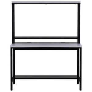 関家具 Contieaks リスポーン ラック付きデスク KOLOmidi対応 ホワイト ブラック ツートンカラー 幅110cm×高さ137.5cm ブラック/ホワイト 483929