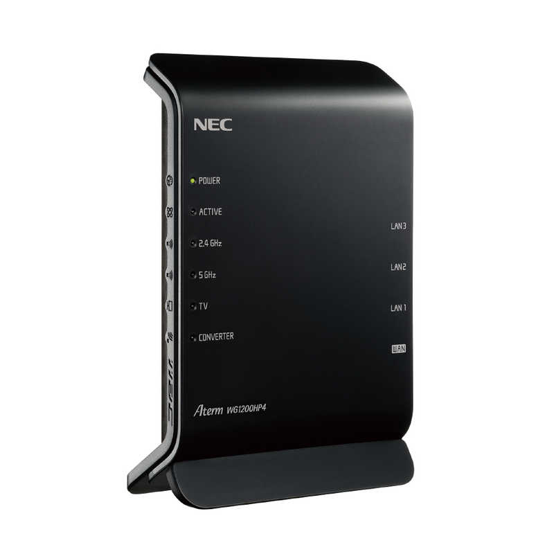 NEC NEC 無線LANルーター(Wi-Fiルーター) ac/n/a/g/b 目安：～4LDK/3階建 PA-WG1200HP4 PA-WG1200HP4