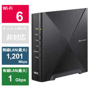 NEC 無線LANルーター(Wi-Fiルーター) Wi-Fi 6(ax)/ac/n/a/g/b 目安：?4LDK/3階建 PA-WX1500HP